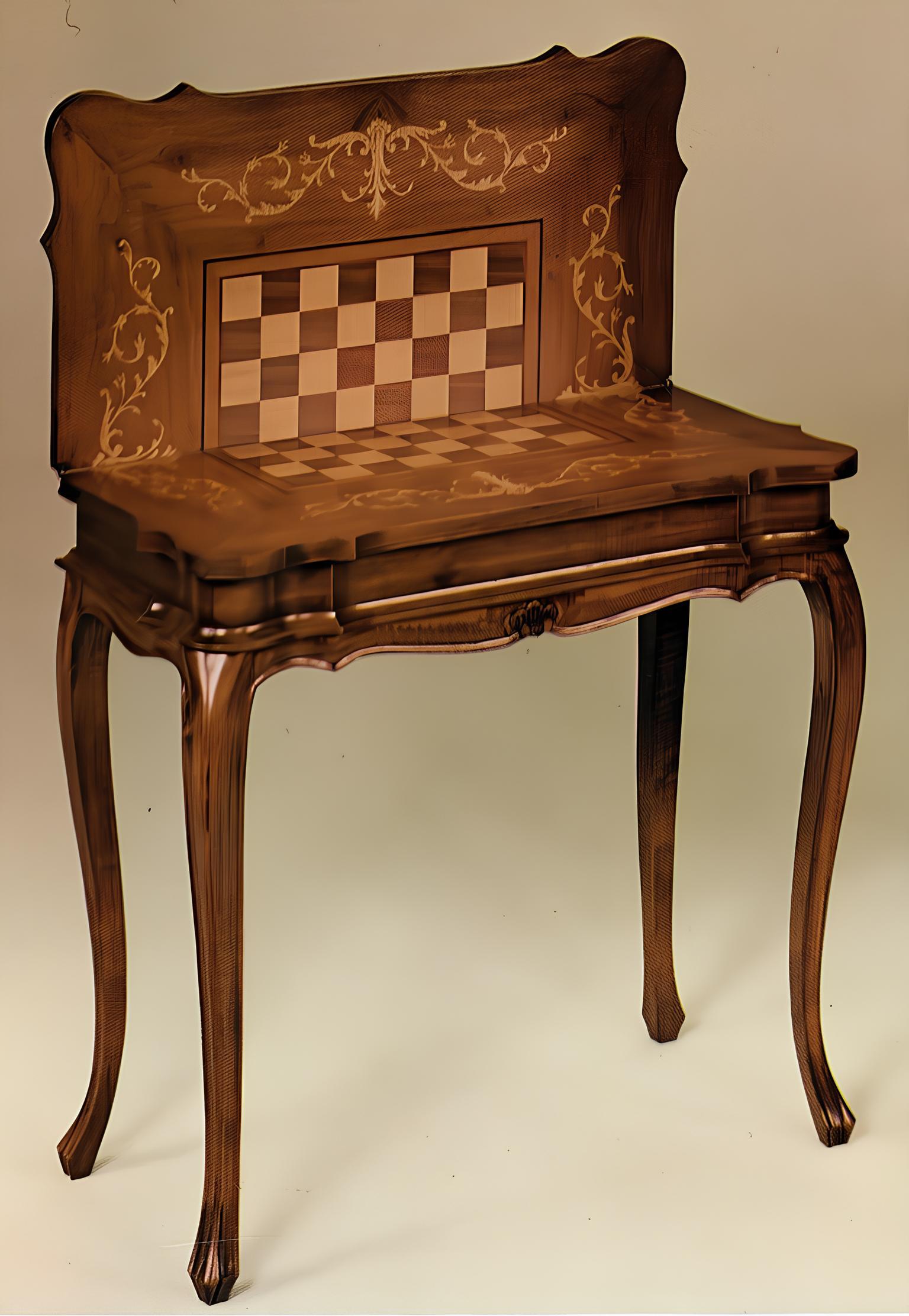 Spieltisch Schach Schachtisch Tisch Holz Tische Das Spiel Möbel Antik Stil Neu