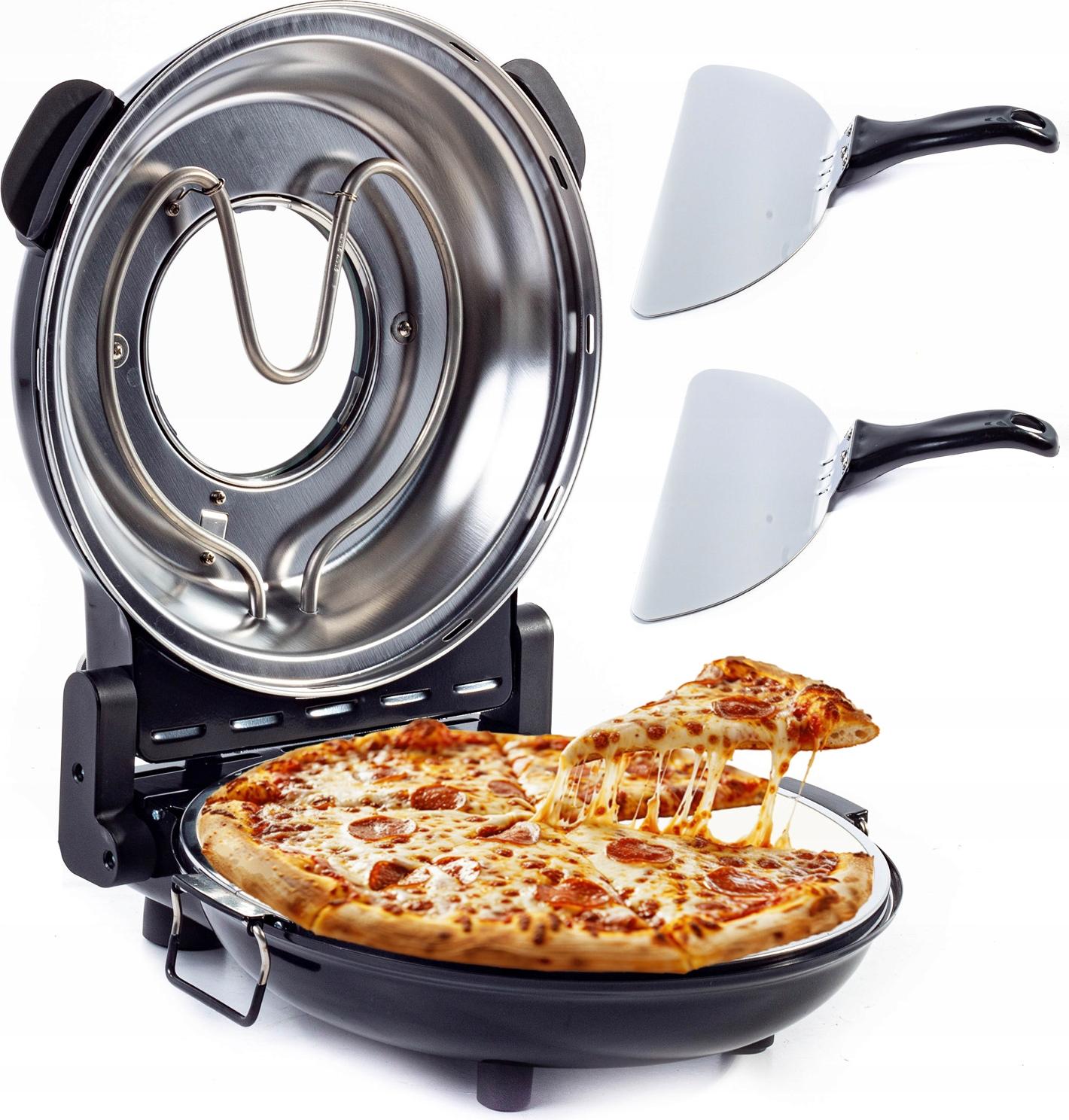 Riwall Pro PIZZAOFEN MINI-OFEN RIWALL RP-01 Stein 420 °C 1200 W 2 x SCHAUFEL