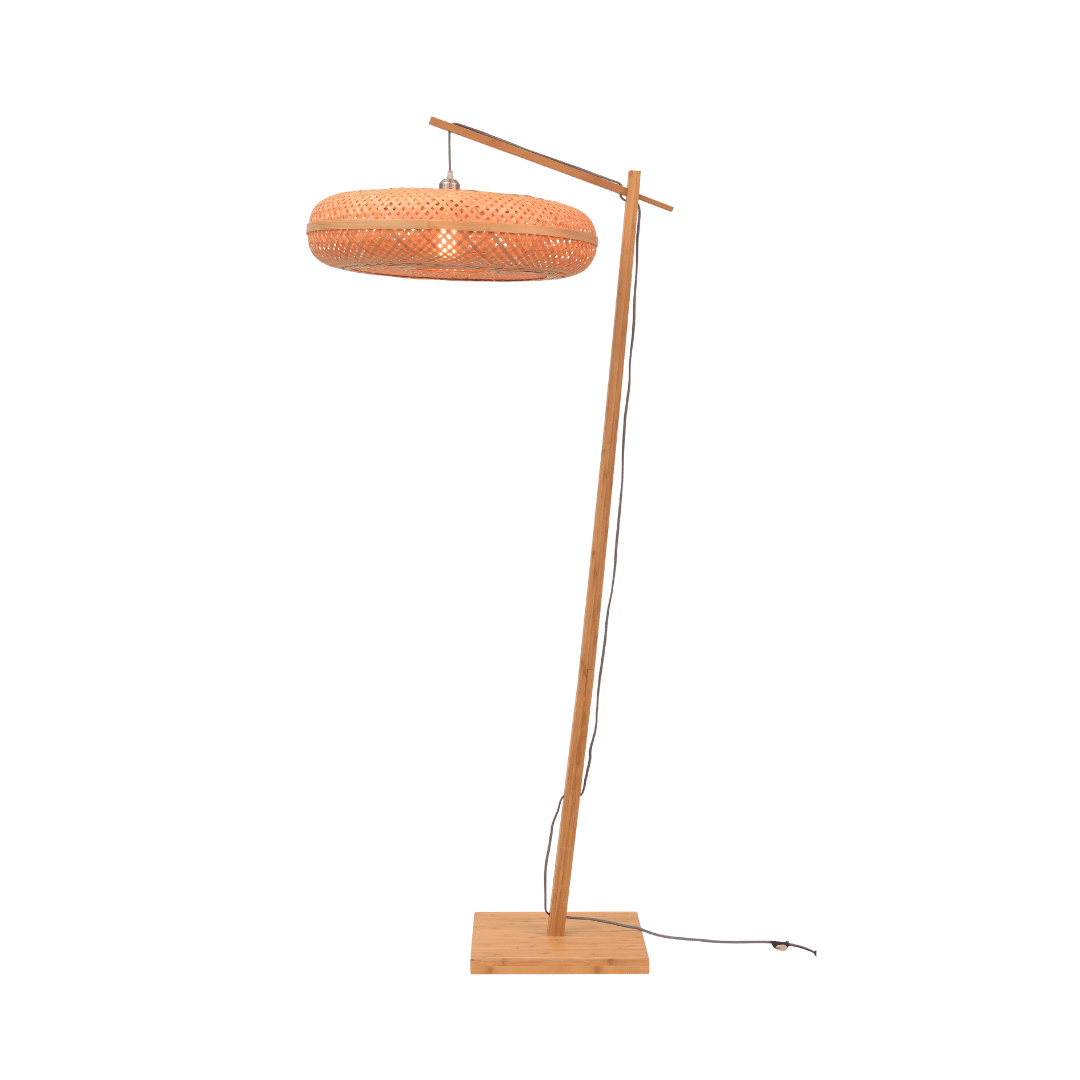 GOOD&MOJO - Stehleuchte Palawan - Bambus - Ø77cm für Wohnzimmer, Schlafzimmer PALAWAN/F/AD/N/6015/N