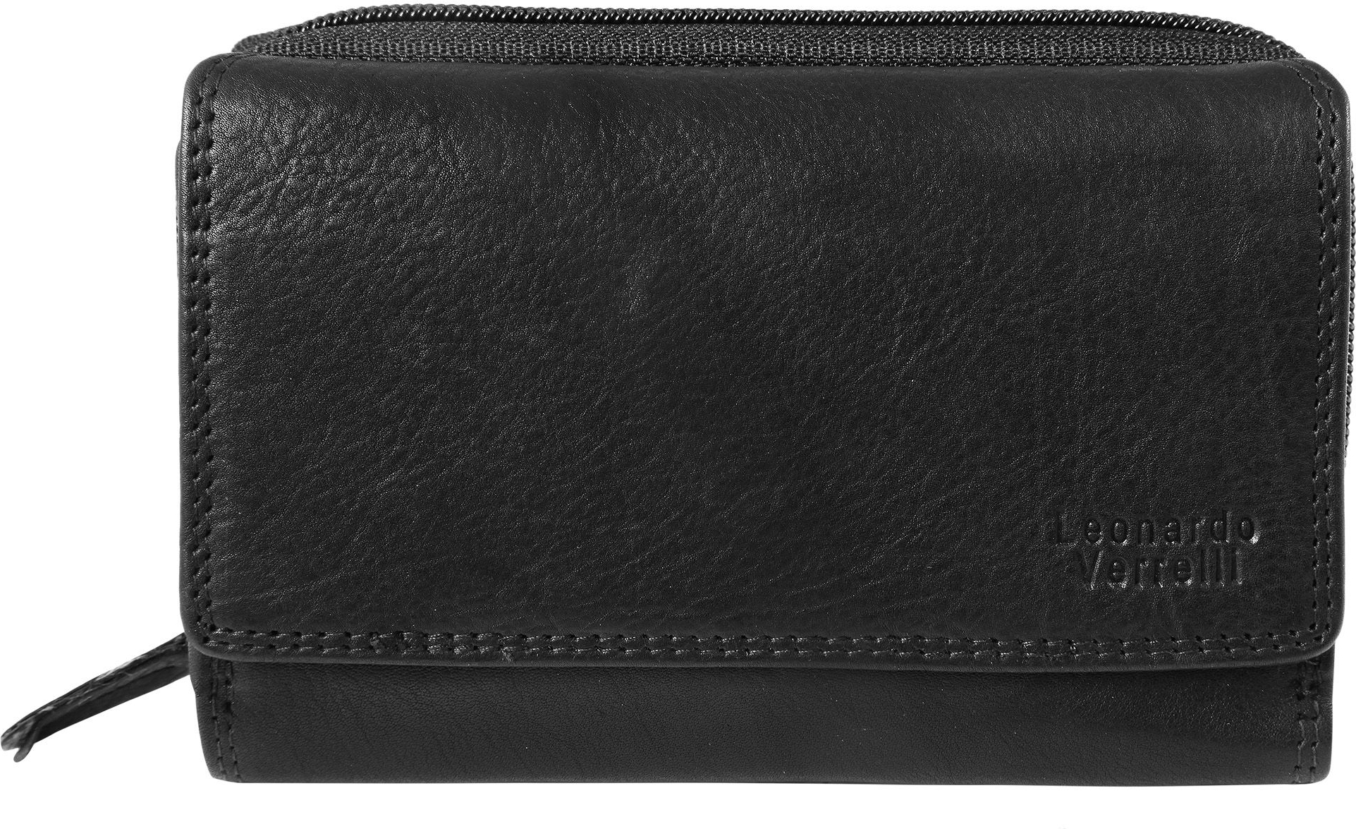 Leonardo Verrelli Damen Geldbörse aus Echtleder mit RFID-Schutz