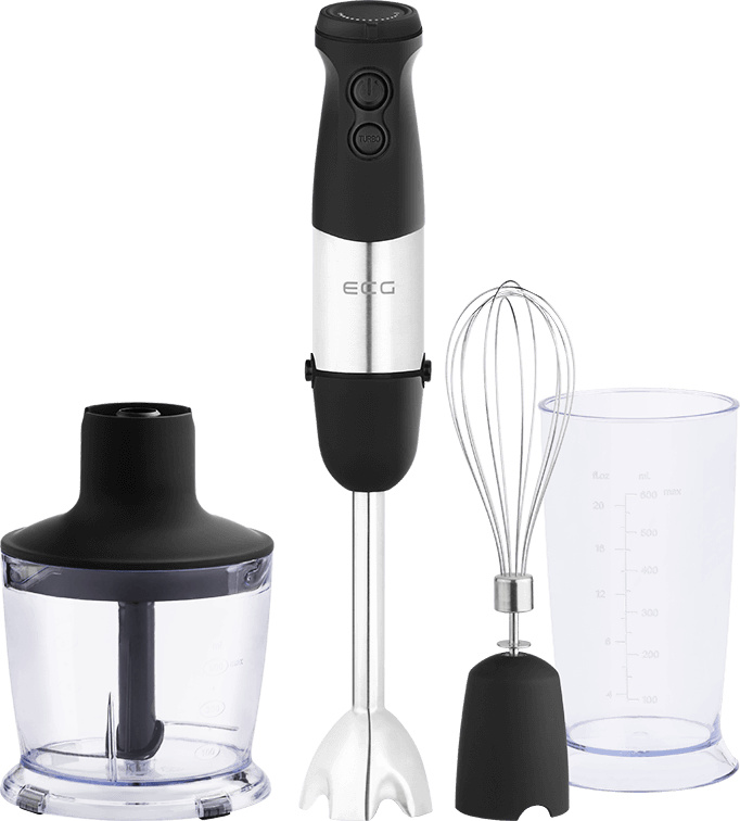 ECG RM 750 | Stabmixer | 2 Geschwindigkeitstasten Soft-Touch | Mühelos auswechselbare Aufsätze | Anschlusswert 750 W |