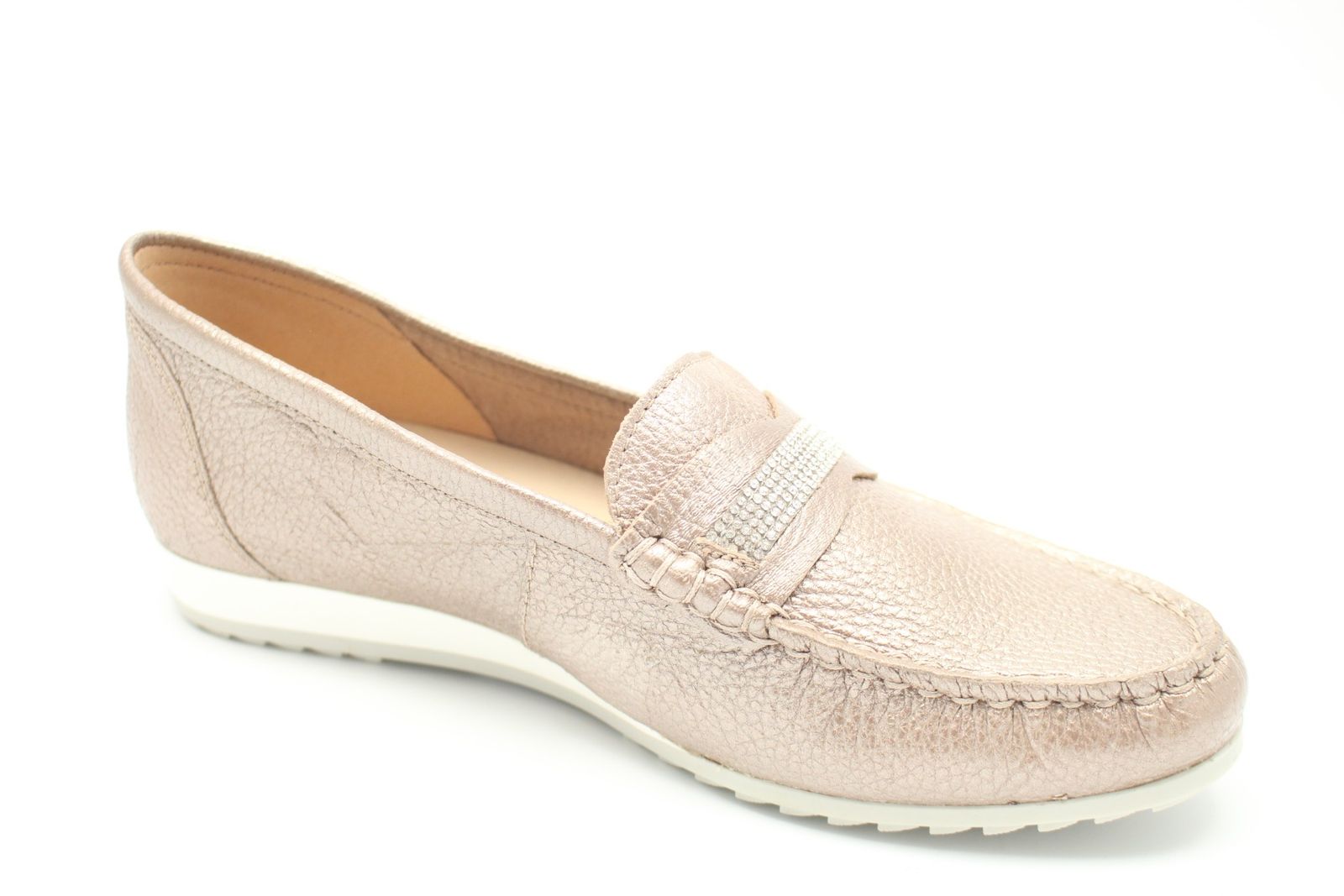 Caprice Damen Slipper sportlich gold Gr. 38 9-9-24253-24/936_38
