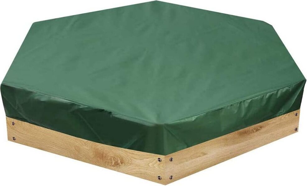 Sandkasten Abdeckung 120x120cm - Wasserdichte Plane Mit Kordelzug Für Garten-Spielzeug