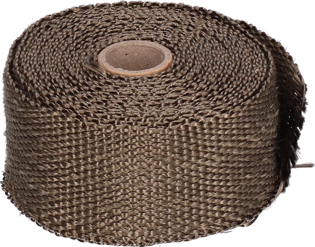 Cocosity 5m Auspuff Hitze wickeln Isolierung Band Glasfaser mit Alloy Stahl Krawatte für Auto MotorradBraun