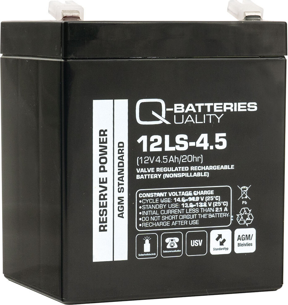 Akku Sys Akkumulator- und Batterietechnik Nord GmbH Quality-Batteries 12LS-4.5 12V/4,5Ah 90x70x101mm>>>>