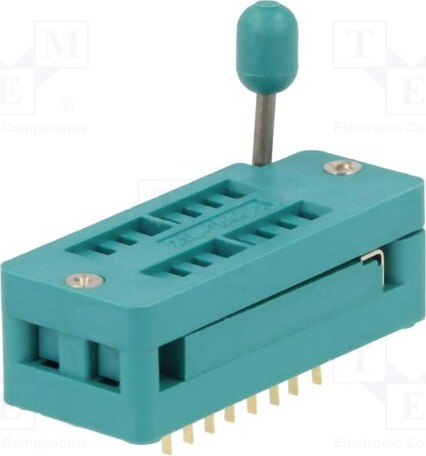 TNE Sockel: DIP; ZIF; PIN: 16; 7,62mm; auseinandernehmbar; -40÷105°C DS1044-160G Test-Sockel 7809