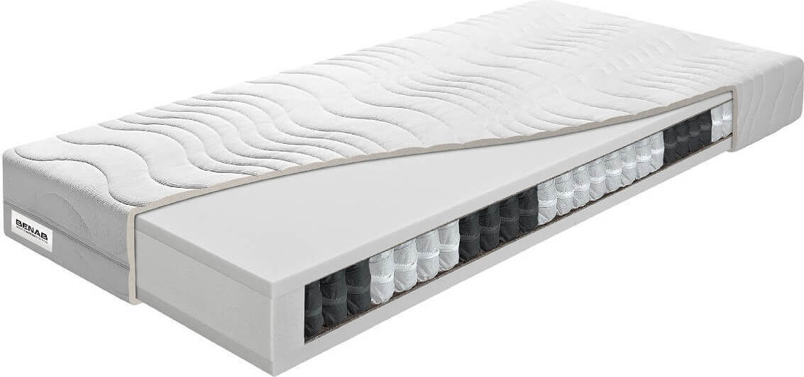 Taschenfederkernmatratze Benab Fyzio Taschenfederkern Matratze 85 x 200 cm H2 hart 19 cm hohe Taschenfederkernmatratzen, PUR, Standard Taschenmatratze, 7 Zonen