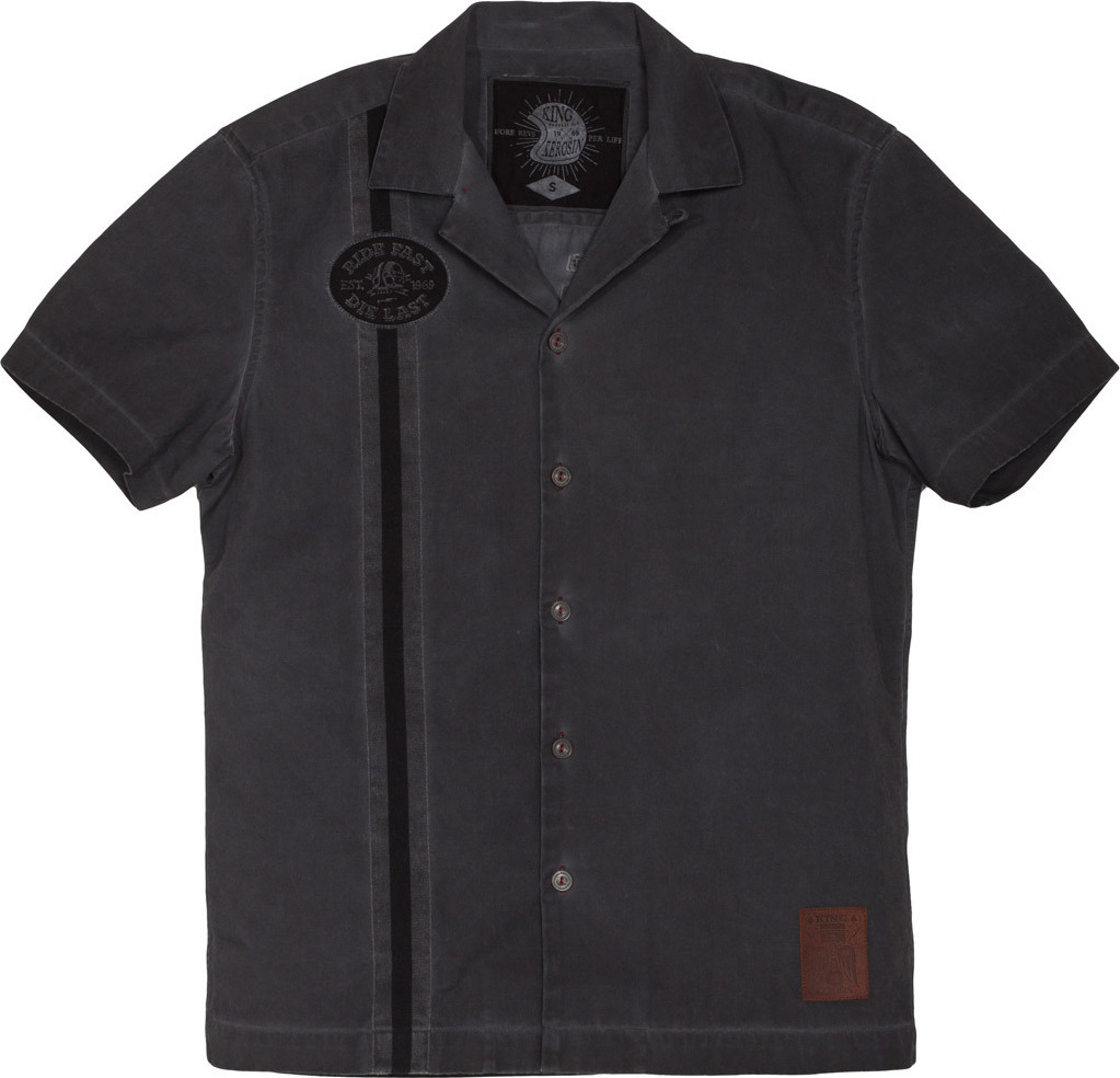 King Kerosin Ride Fast Dragstrip Shirt, schwarz, S 2-216-65-00-290-00-Black-S