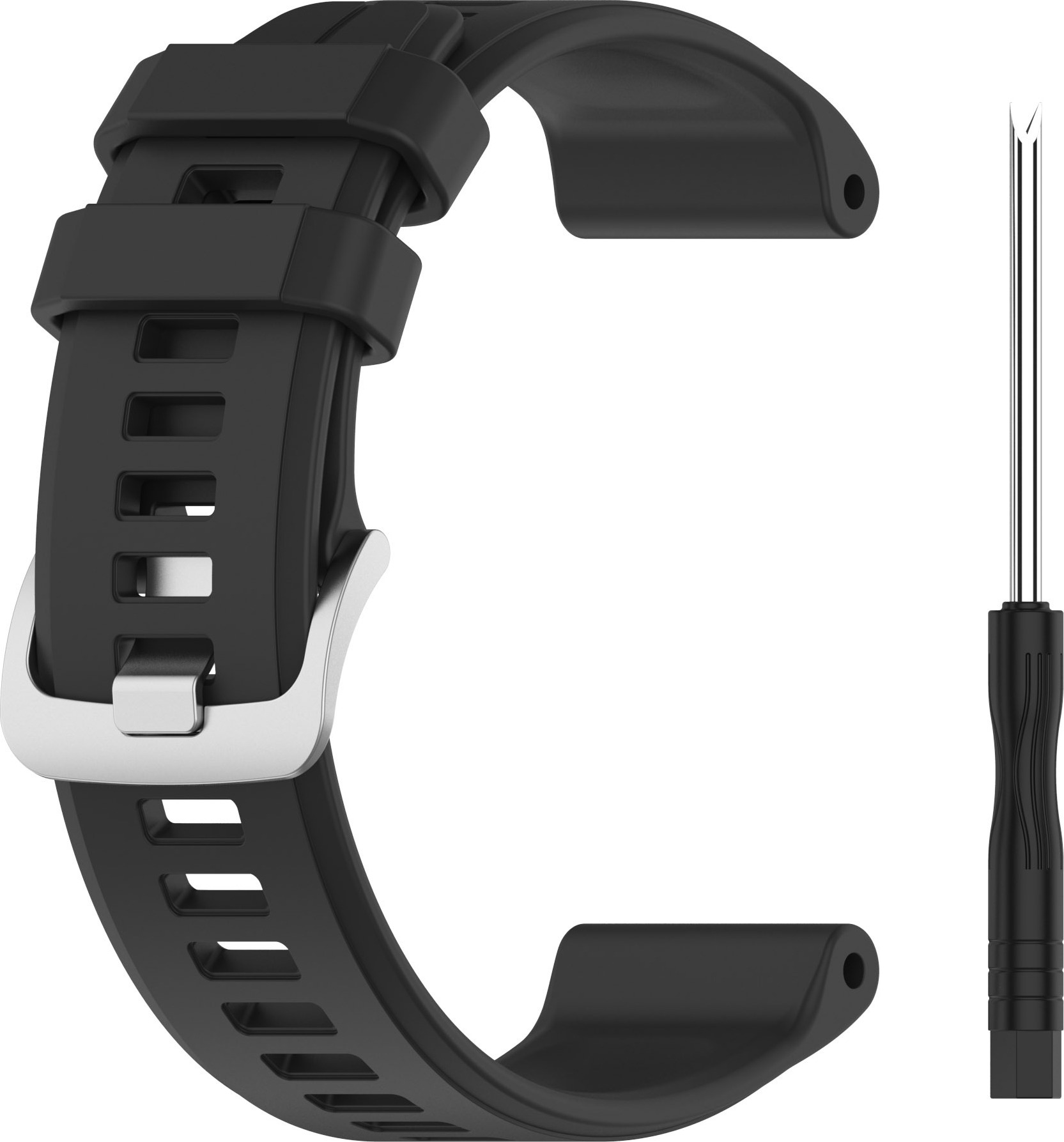 INF Silikónový remienok na hodinky Garmin Descent G1 Garmin Fenix 7 čierna