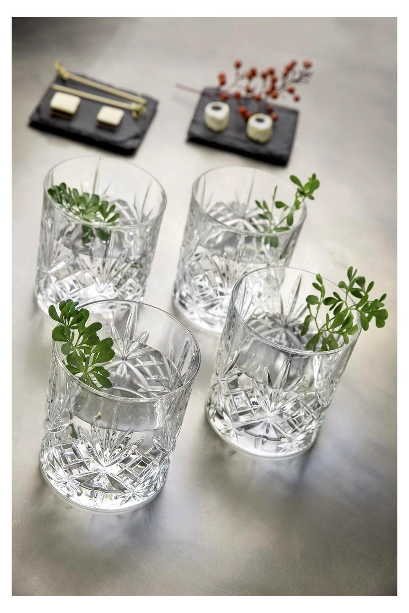 Markenlos RCR Weinglas-Set, Crystal Melodia Kollektion Dual Old Fashioned Double Old Fashion