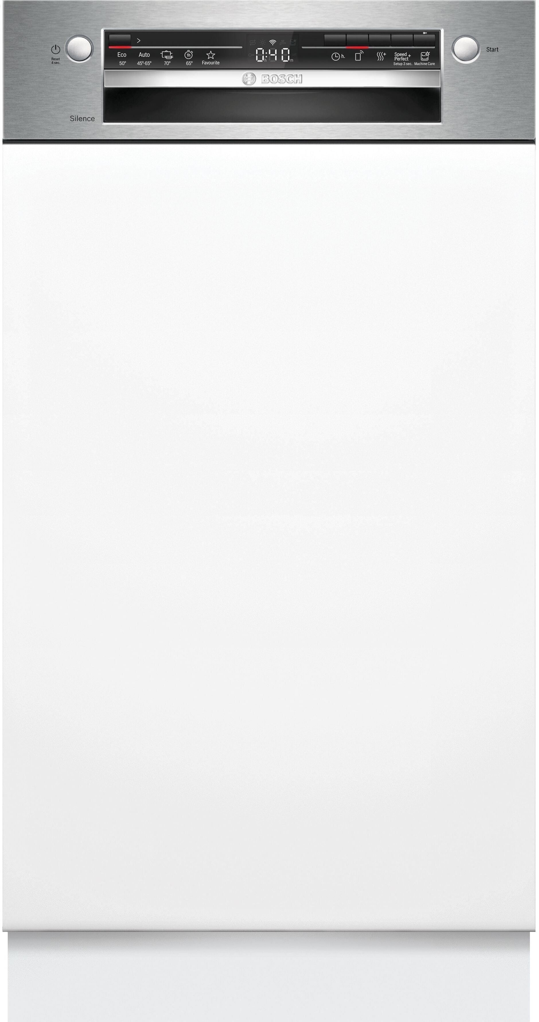 Bosch SPI2HKS42E, séria 2, polointegrovaná umývačka riadu, 45 cm, nehrdzavejúca oceľ