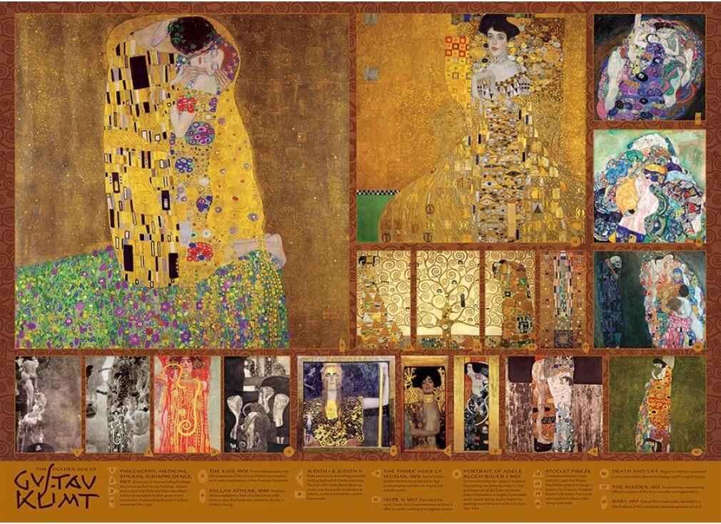 COBBLE HILL Puzzle Gustav Klimts Goldenes Zeitalter 1000 dlks 40100