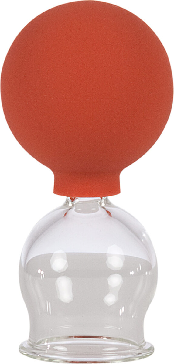 Sport-Tec Schröpfglas mit Ball 3,5 cm, Schröpfgläser mit Saugball, medizinisch Schröpfen 27204