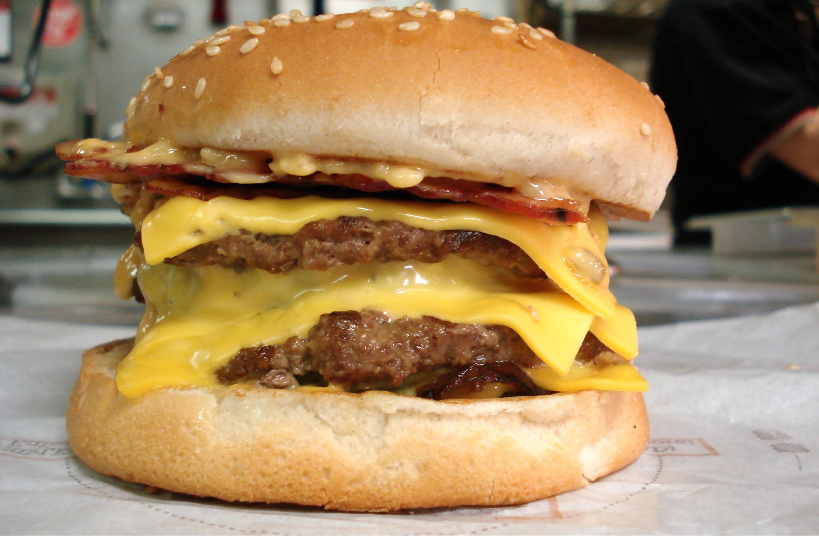 hansepuzzle 108270 - Cheeseburger Puzzle, 500 Teile, Ernährung, 46,0 x 30,0cm mit hochwertiger Aufbewahrung, Kartonbox & Beutel 98270