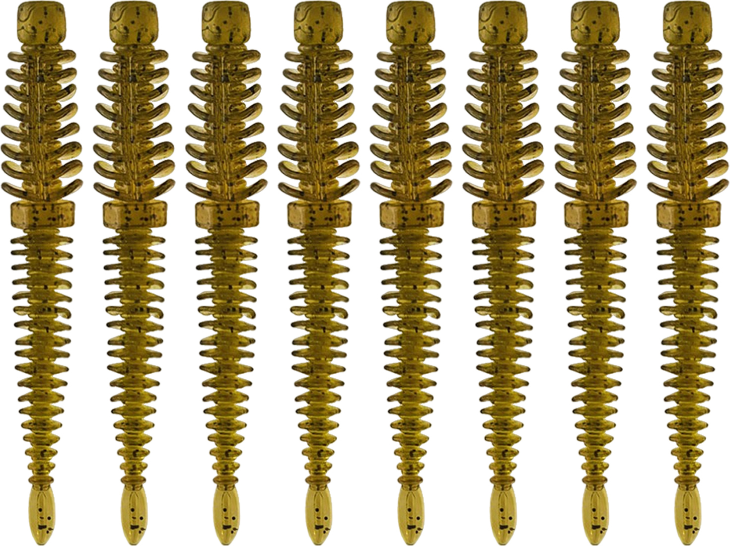 Bremen 8 Stück 8 cm/2 g weicher Wurmköder Topwater Reverse Thread Elastic Worm Bionischer künstlicher Blutegelköder Salzwasser Süßwasser Bass Angelzubehör 4219402