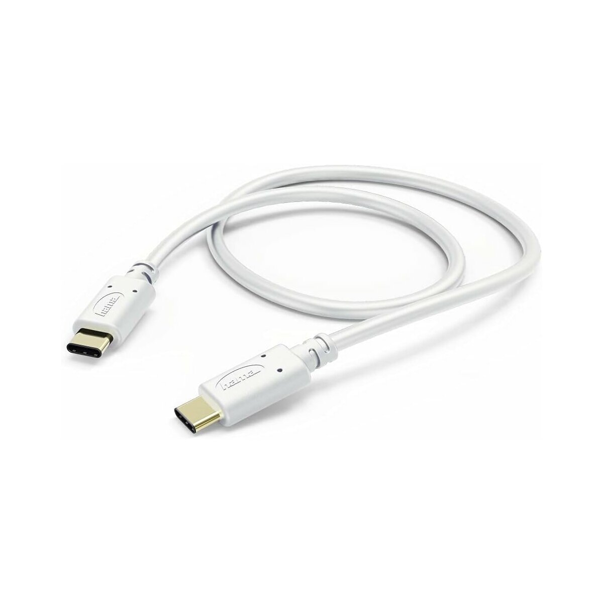 Hama kábel USB-C 2.0 typ C vidlica - C vidlica, 1 m, biely
