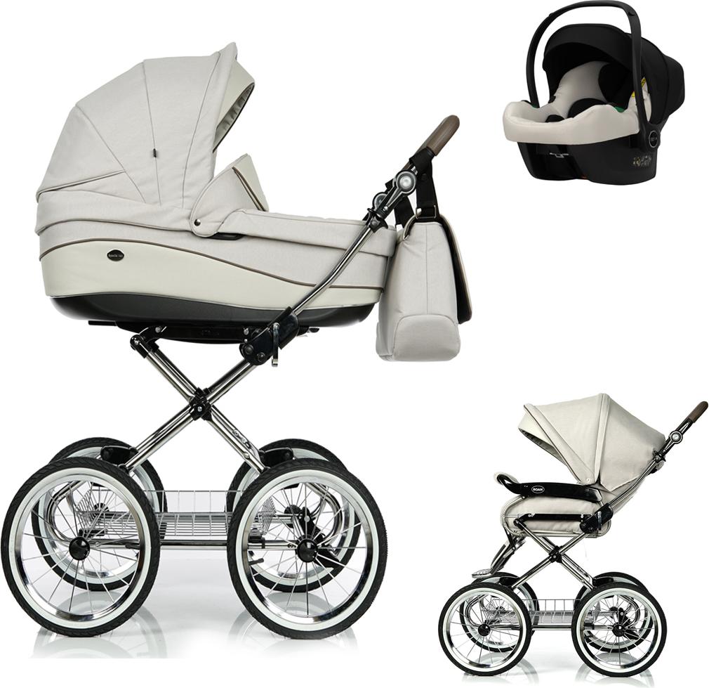 Emma Classic 4 in 1 inkl. Sportsitz, Autositz und Zubehör in Farbe Beige-Creme (E-1) - erhältlich in 6 weiteren Farben