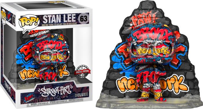 Funko POP! Marvel Straßenkunst Stan Lee 63 SE DLX XL