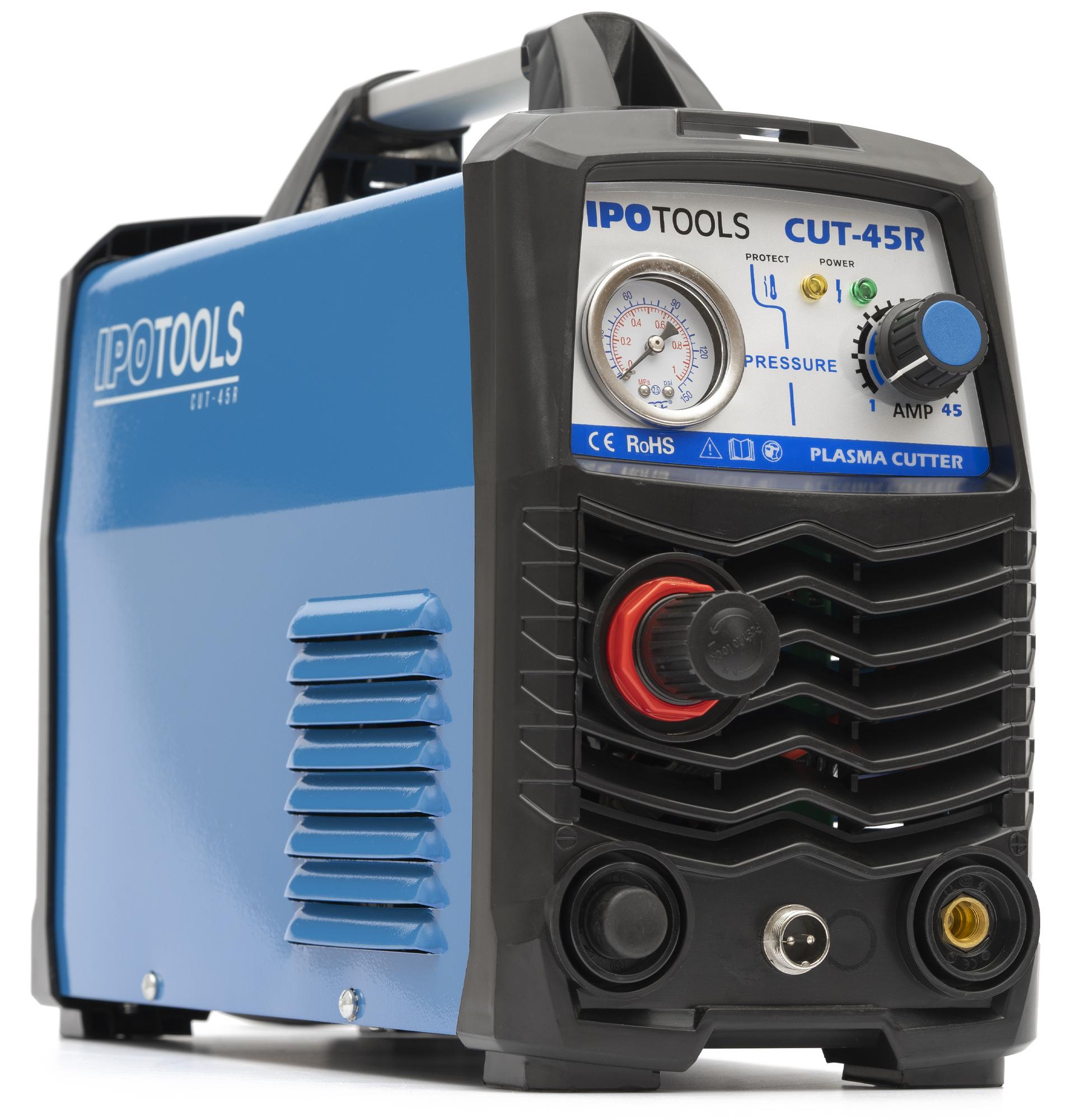 IPOTOOLS Plasmaschneider Plasmaschneidgerät CUT-45R HF-Zündung IGBT bis 12 mm