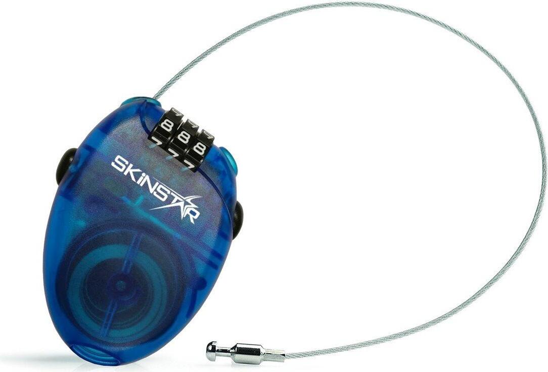 SkinStar Kabelschloss Gepäckschloss Snowboard Ski Schloss Zahlenschloss CL-009-BLUE