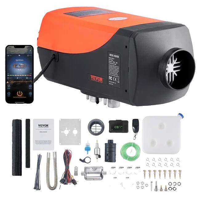 Ohrievač auta, naftový ohrievač vzduchu, diaľkové ovládanie, 8KW Bluetooth