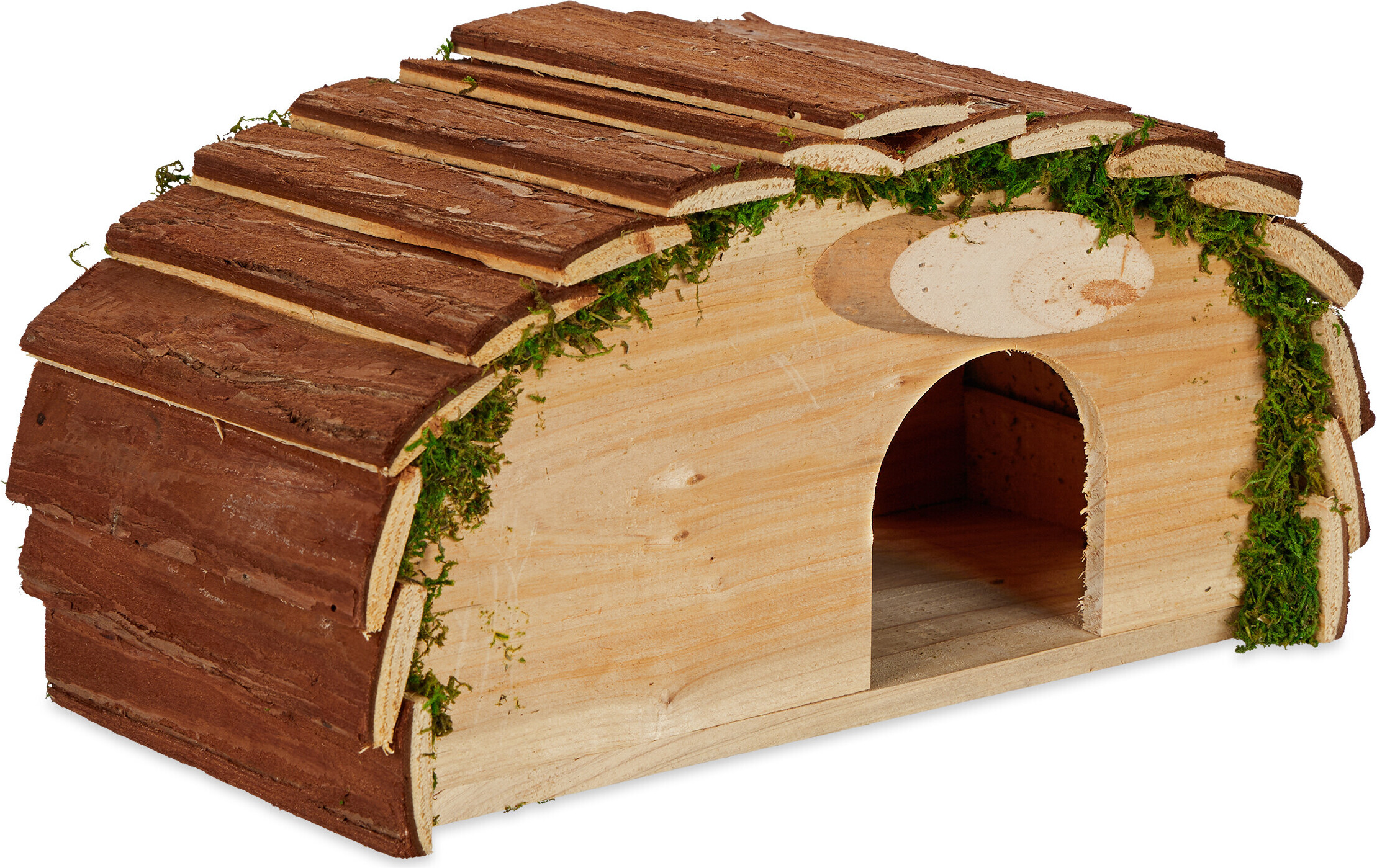 Highland Farms Hamsterhaus Doppeldecker Mit Rutsche - Holzspielzeug Mit Höhlen, Leitern, Für Nager