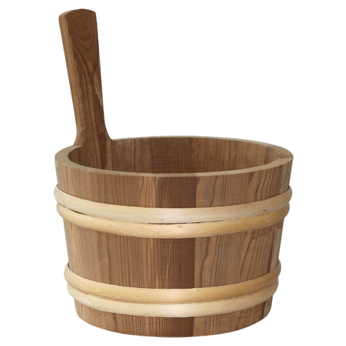 Finnsa Sauna Kübel 6 l, wärmebehandelt mit Griffdaube 2470