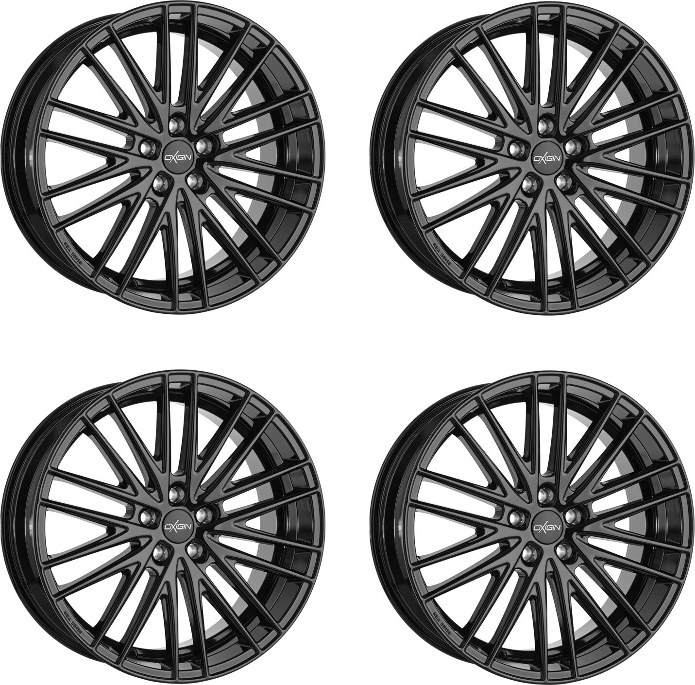 4 x Oxigin Felgen 19 Oxspoke 8.5 Zollx18 Zoll ET42 5x114.3 black OXNEUNZEHN8518J42B kompatibel mit Lexus GS IS 4-OXNEUNZEHN8518J42B