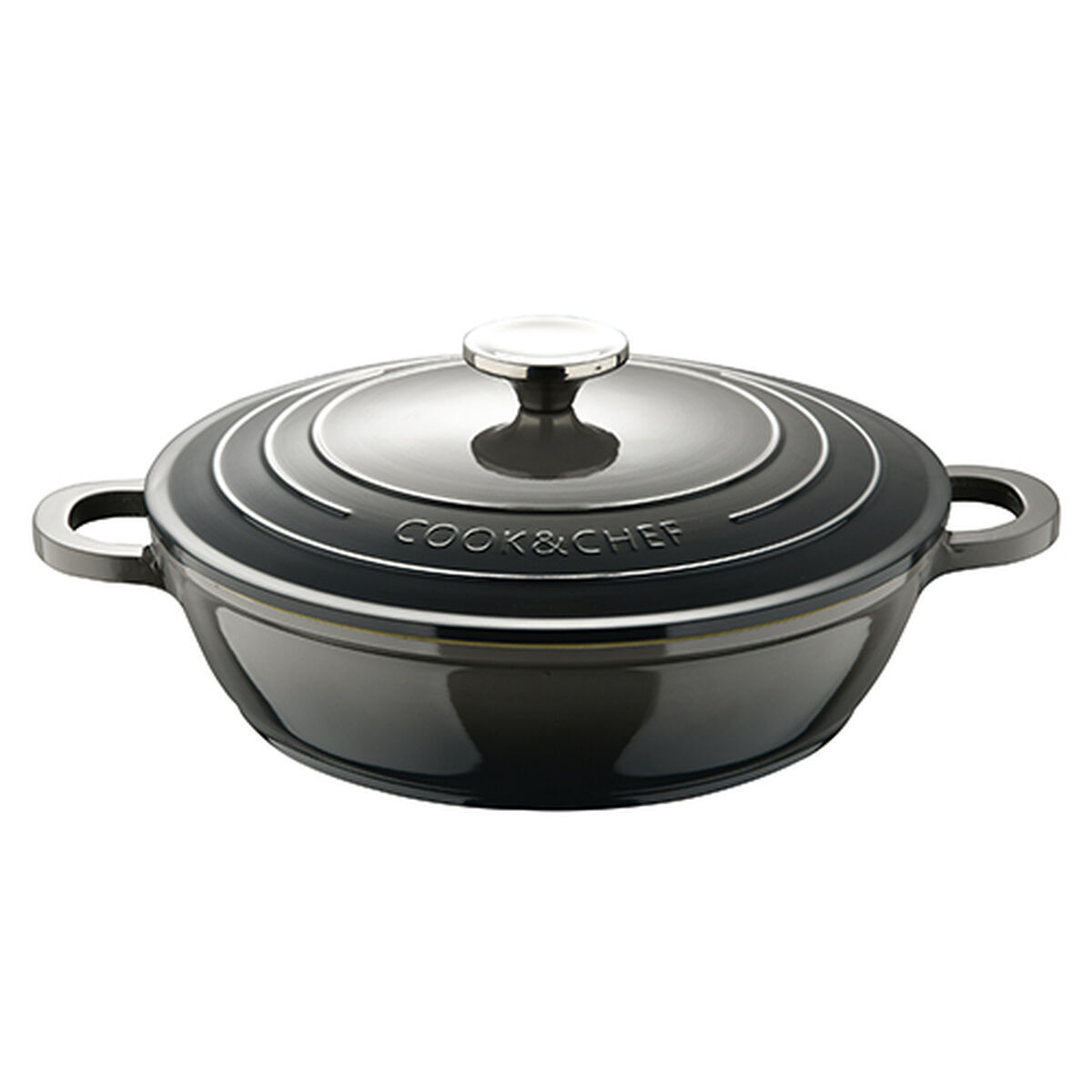 Topf mit Glasabdeckung Bergner Excalibur Ø 24 cm Aluminiumguss 2,3 L