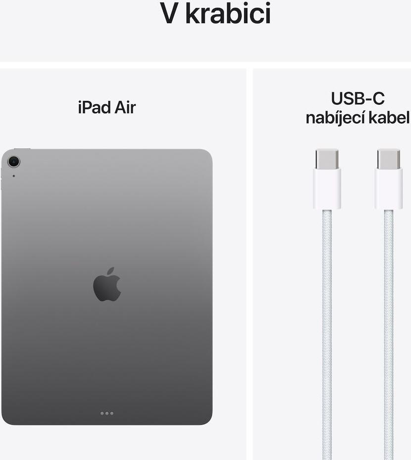 Apple iPad Air, 33 cm (13"), 2732 x 2048 px, 1 TB, 8 GB, iPadOS 18, Šedá