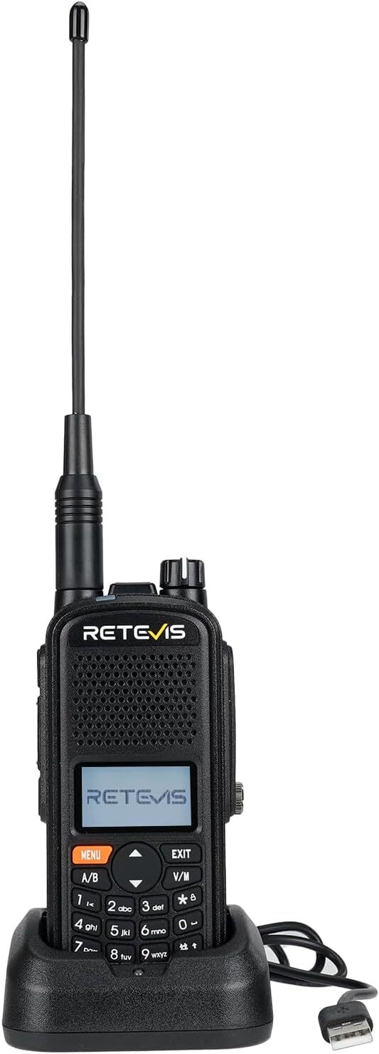 Retevis A61 Amateurfunk, GPS, IP67 wasserdichtes Walkie-Talkie, 2 m/70 cm Band, 2200mAh Akku, Funk-Alias, Sub-PTT, USB-C Lade für Amateurfunk-Events EUA9288B-C9018A
