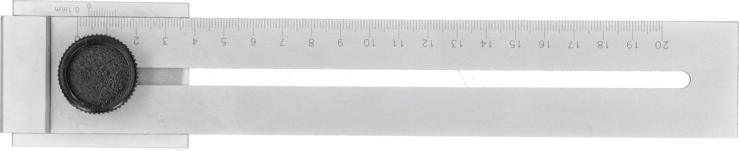 TWO TREES Lochanzuglineal 0200 mm Holzbearbeitung Anreißwerkzeug Durchgestrichenes Werkzeug Tischlermarker Linienlehre