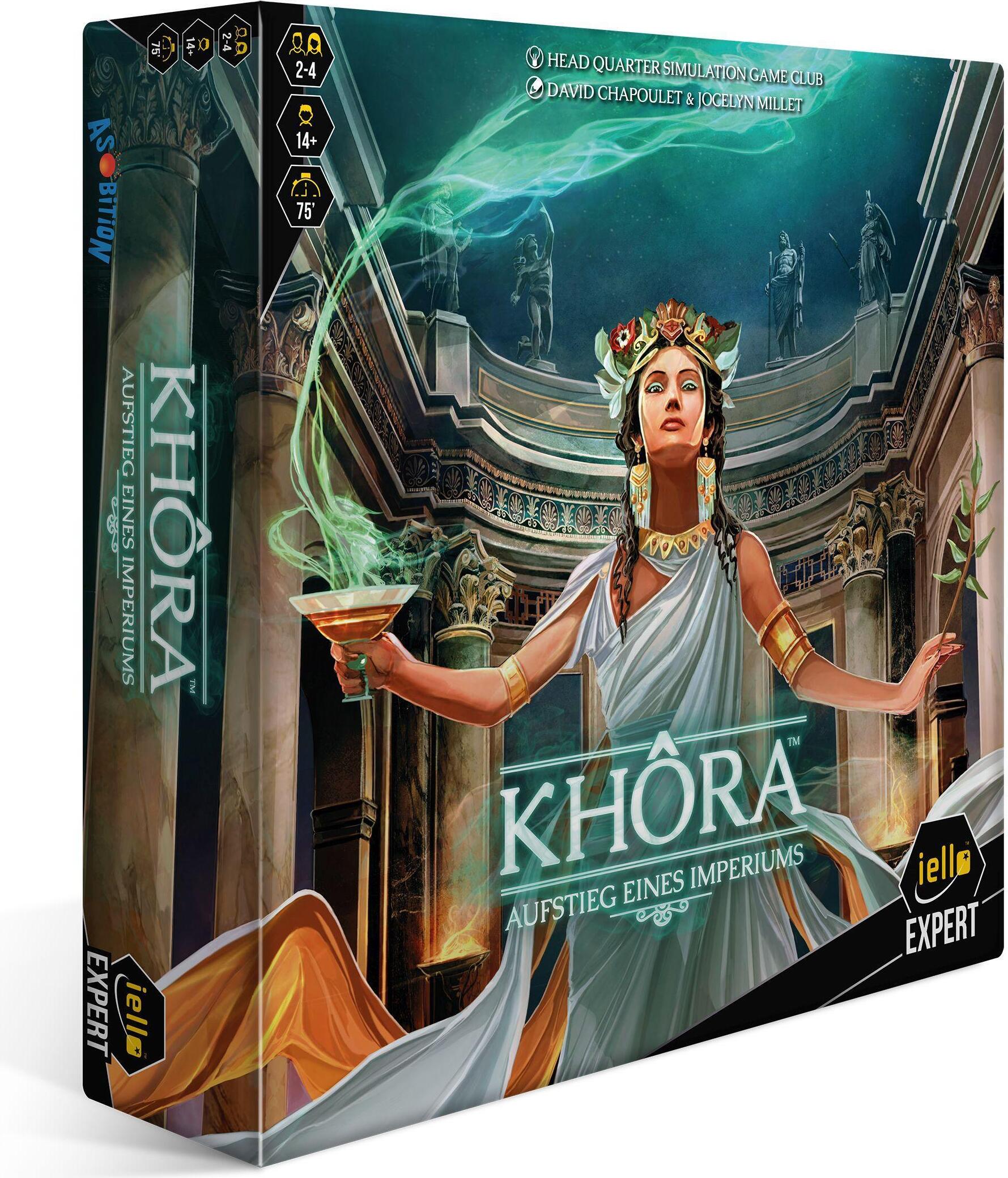 IELLO, Khôra, Strategiespiel Antike, Strategische Entscheidungen im antiken Griechenland, Erlebe spannende Konflikte und Handel, Für 2–4 Spieler ab 14 Jahren 518249