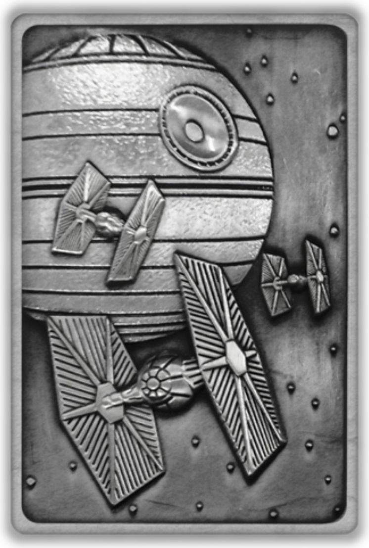 Iron Gut K-002 Death Star Szene (Star Wars) Limited Edition Metall Sammlerstück