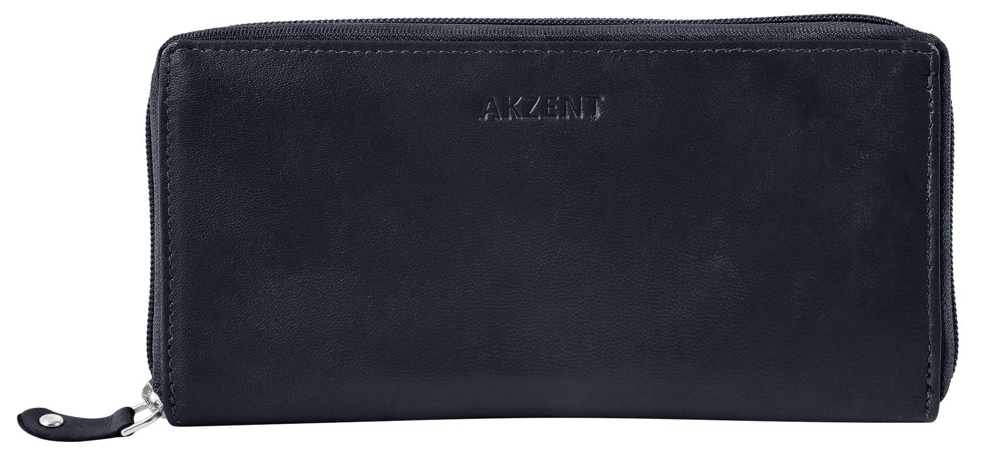 Akzent Damen Geldbörse Quer Echtleder Leyla Leyla, RFID-Schutz 3000438-003