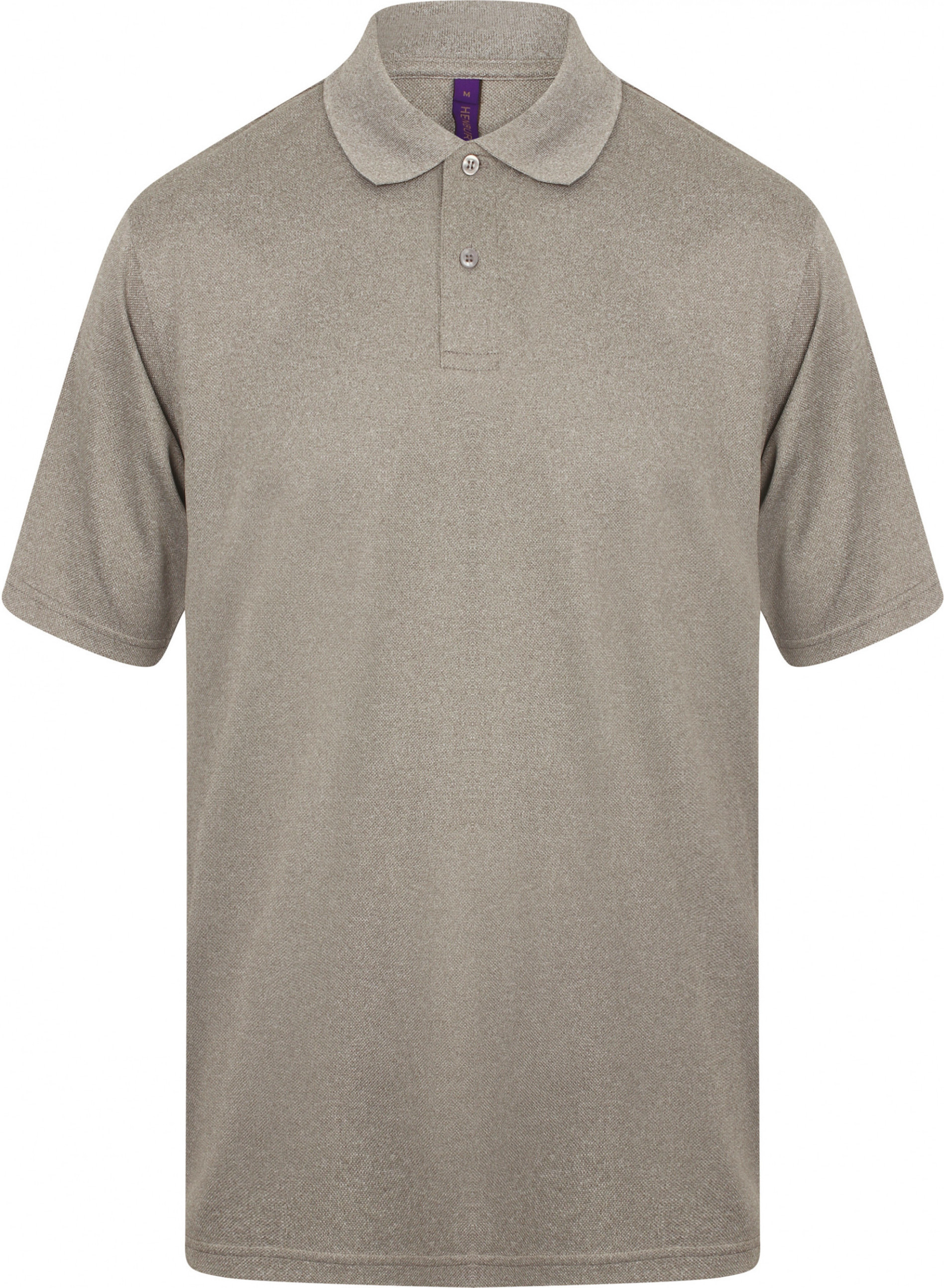 Henbury H475 | Herren Coolplus Wicking Polo Shirt / Mikro-Piqué - Farbe: Heather Grey - Größe: S