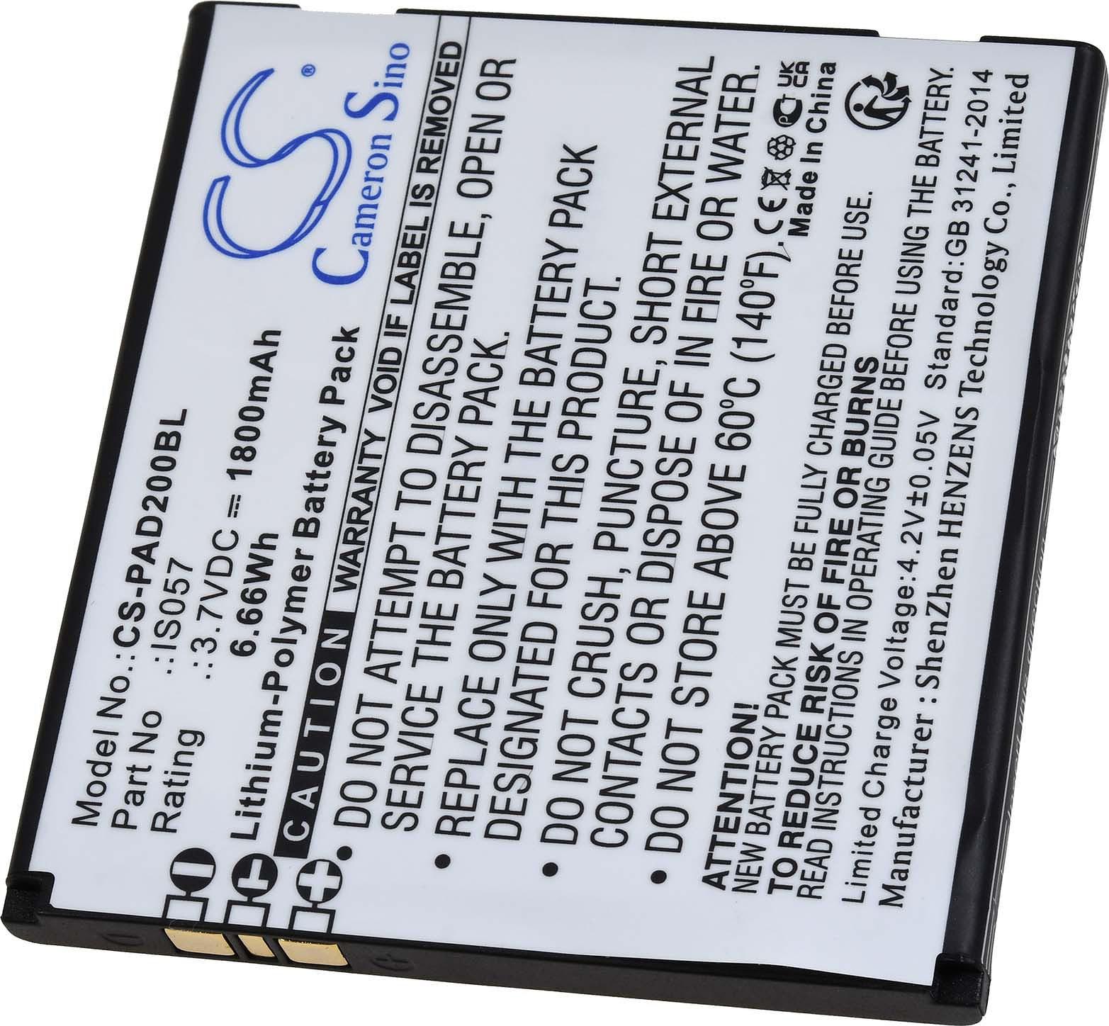 Powery Akku für Pax IS275 Payment-, Zahl-, Karten-Terminal G1.67.PAX.1.8E