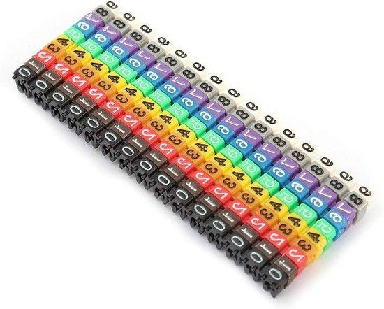 OEM Kabelidentifikator 2,5 mm2 AWG11, 100er Pack, geschikt voor Draad Koord, gecodeerde Clip auf Kunststoff 2026