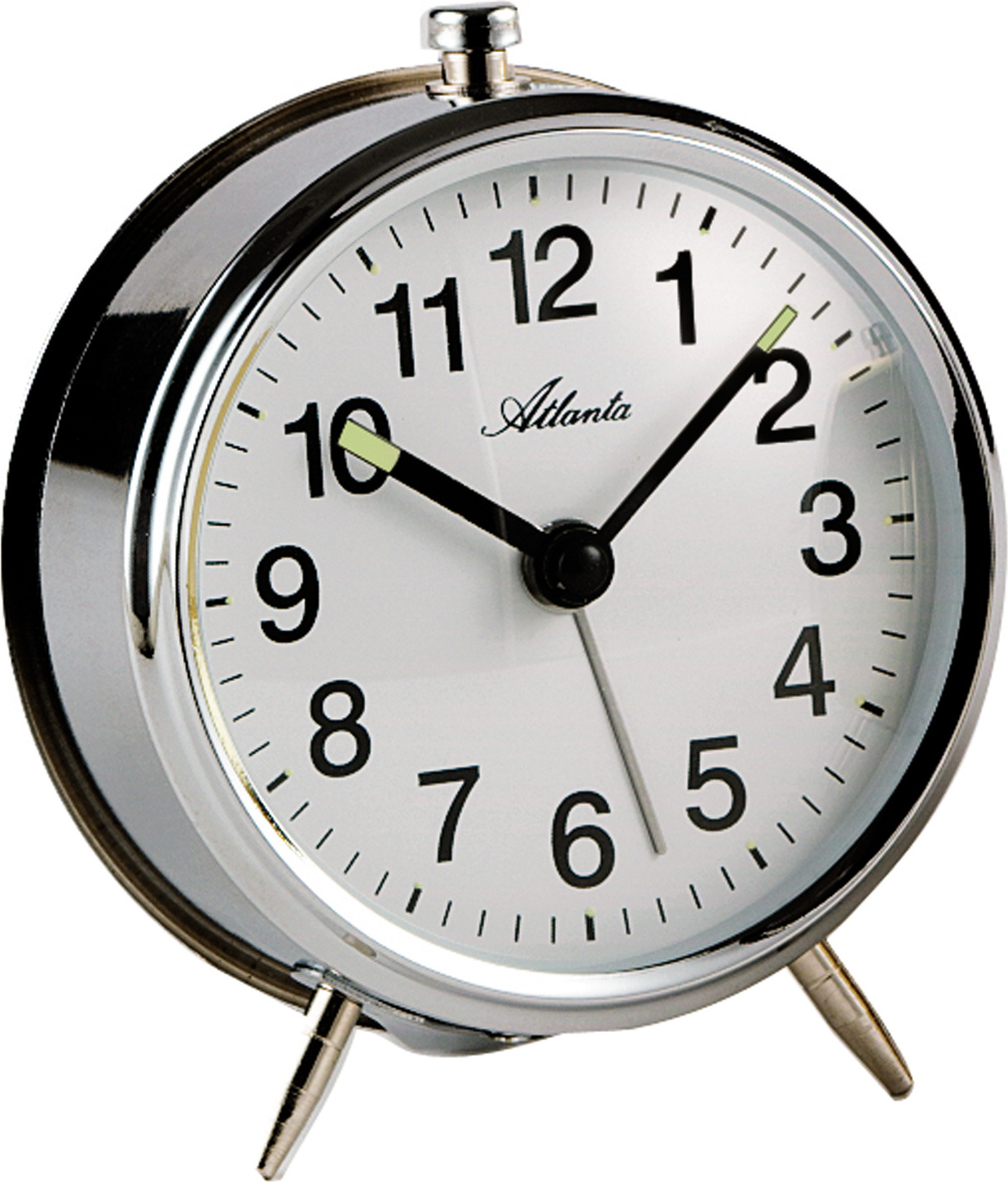 Atlanta 1051/19 Mechanischer Wecker Metall silbern mechanisch rund