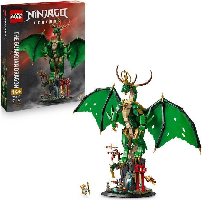 LEGO NINJAGO Strážny drak, stavebnicová sada s minifigúrkou, 1650 dielov, 14+ rokov, vrátane prezentačného stojana
