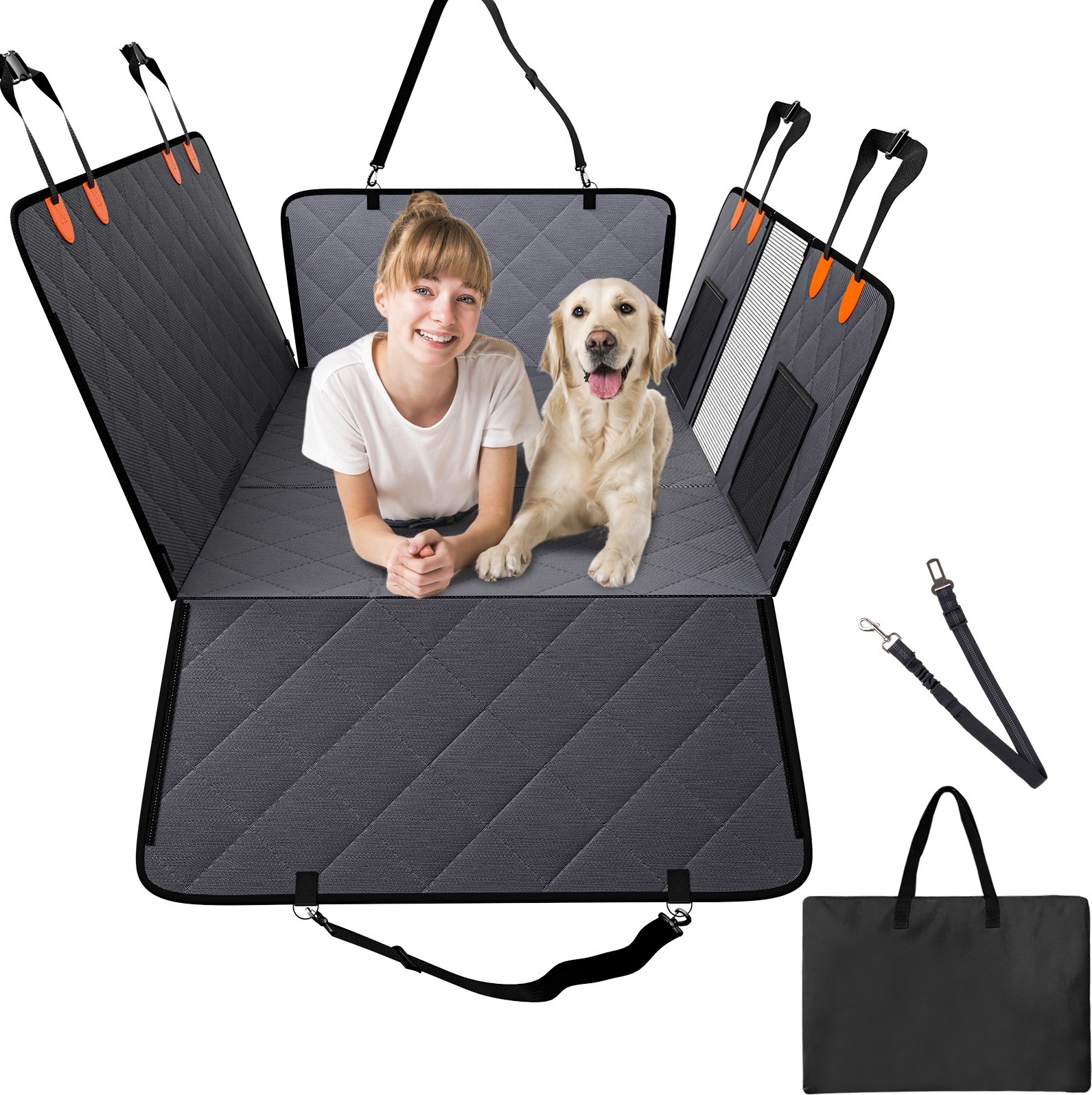 Rete Divisoria Per Sedili Auto Per Cani E Bambini – Compatibile Con Jeep Wrangler JK JL (2007-2020) E Gladiator JT – Sicurezza E Organizzazione - 3