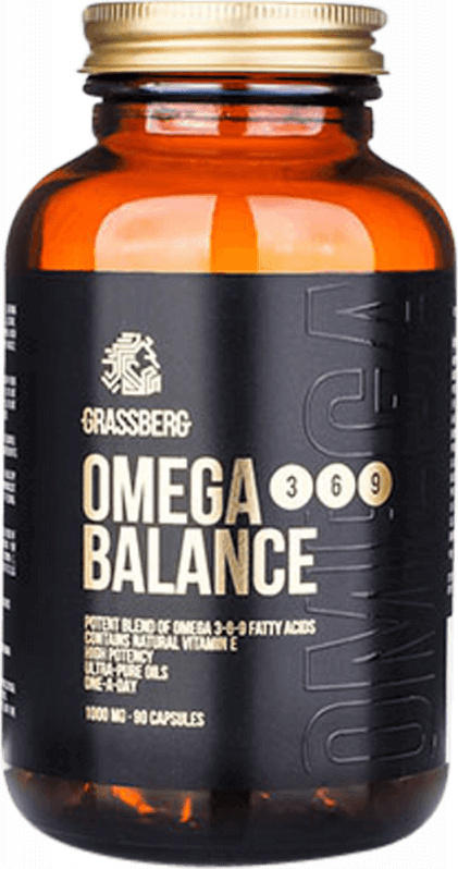 Grassberg Omega 3-6-9 Balance (90 Caps) Unflavoured - Vitamine, Mineralien & Gesundheit - Fettsuren FID