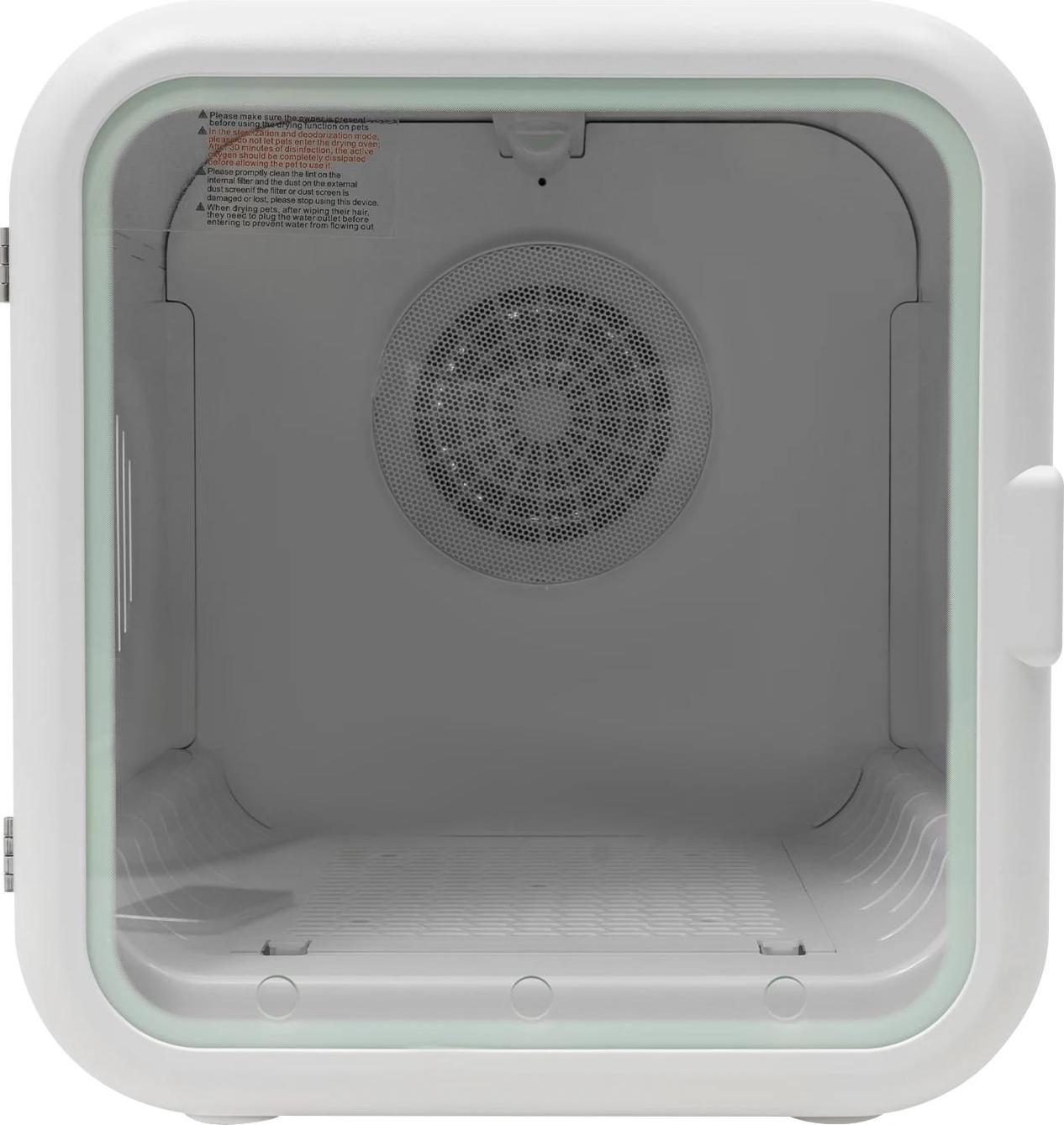 Fén na vlasy pre domáce zvieratá, výkon 800 W, nastaviteľná teplota, tichá prevádzka, biely