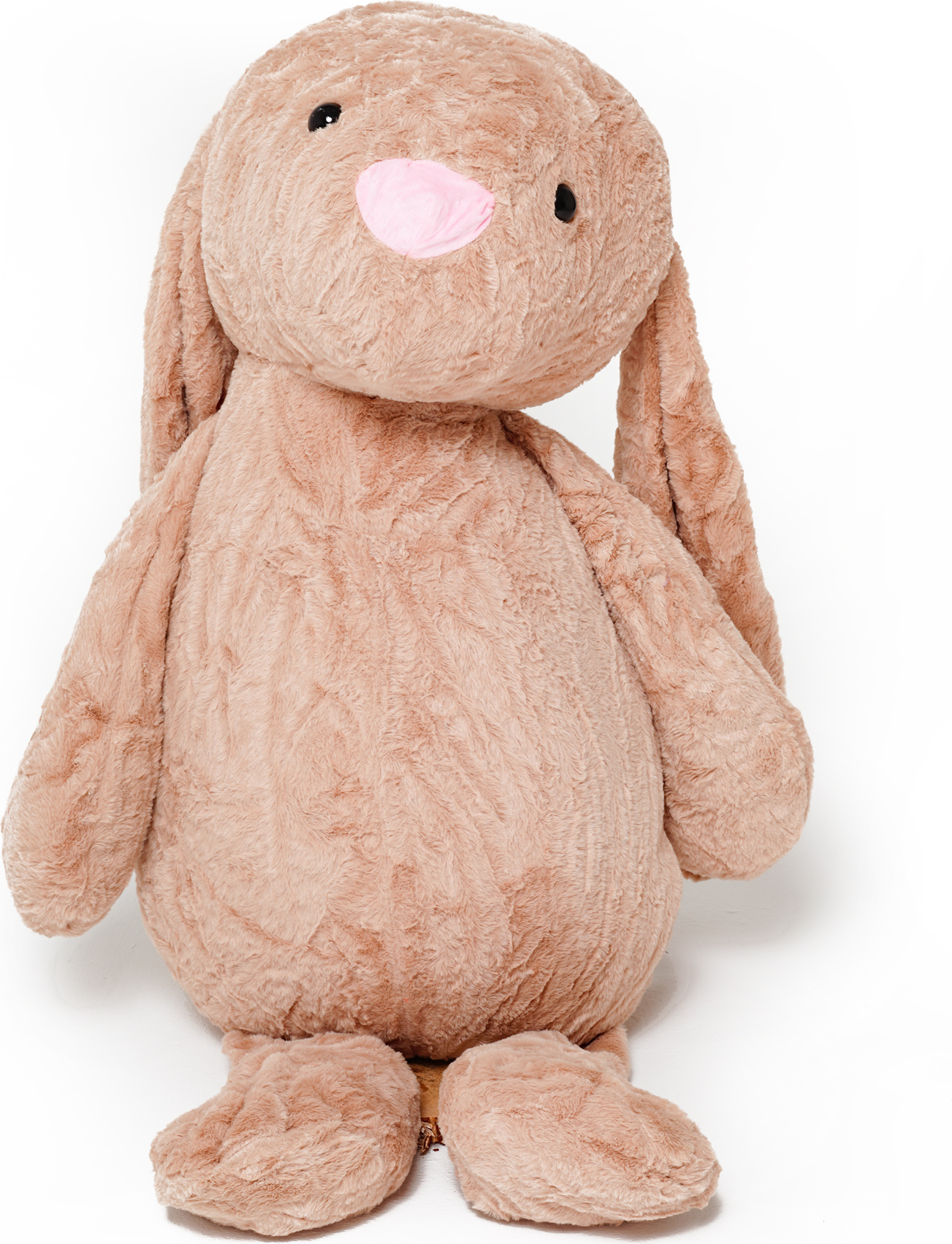 Miś Gustaw Gustaw Groß Kaninchen Figo (Beige, 160cm) - Plüsch Kuscheltier, Plüschkaninchen - XXL Kaninchen Tier, Plüsch Mega Gross Kaninchen Plüschtier Kinder