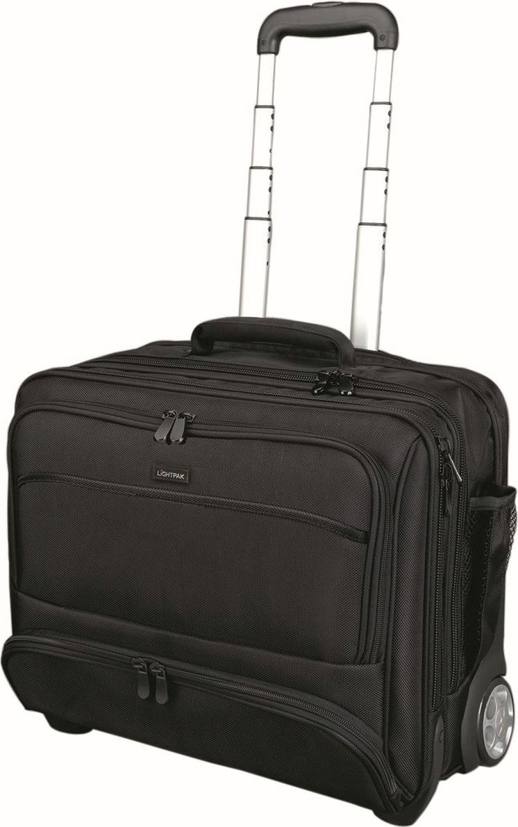 Lightpak Business Laptop Trolley Sky 46x43x22cm Nylon schwarz Packung mit 3 Stück 46115