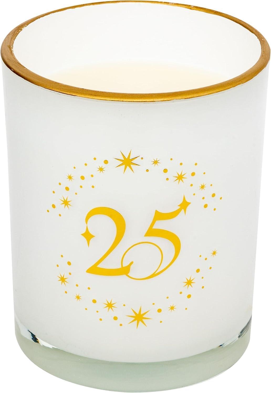 Markenlos Luxe Adventskalender mit 25 Duftkerzen im Glas und inspirierenden Sprüchen