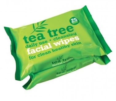 (DE) XBC Tea Tree Chusteczki nawilżające do demakijażu , 2x25 sztuk (PRODUKT Z NIEMIEC)
