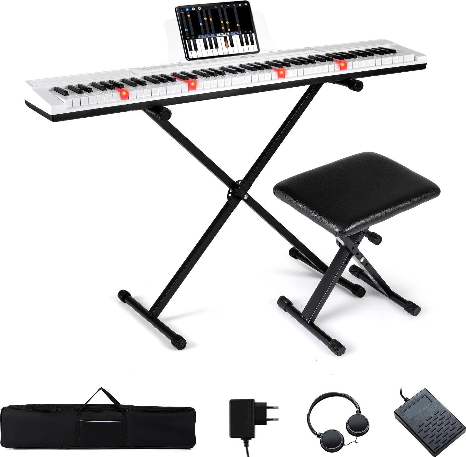 COSTWAY Pianoforte elettrico a 88 tasti, tastiera COSTWAY Pianoforte elettrico a 88 tasti, tastiera