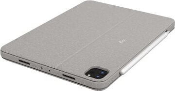 Logitech Combo Touch - Tastatur und Foliohülle - mit Trackpad - hintergrundbeleuchtet - Apple Smart connector - QWERTY - US International - Sand - für Apple 11-inch iPad Pro (1. Generation, 2. Generation, 3. Generation) 920-010256