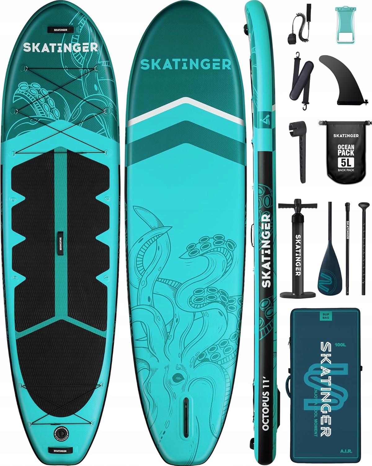 Sup Skating Board Octopus Allround 335X86X15 Cm - Premium S Príslušenstvom